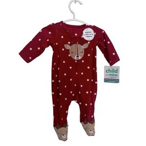 Holiday Footie Fleece Pajamas